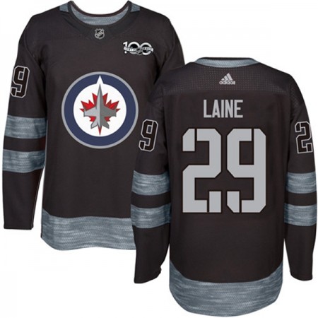 Miehille NHL Winnipeg Jets Pelipaita Patrik Laine 29 1917-2017 100th Anniversary Adidas Musta Authentic
